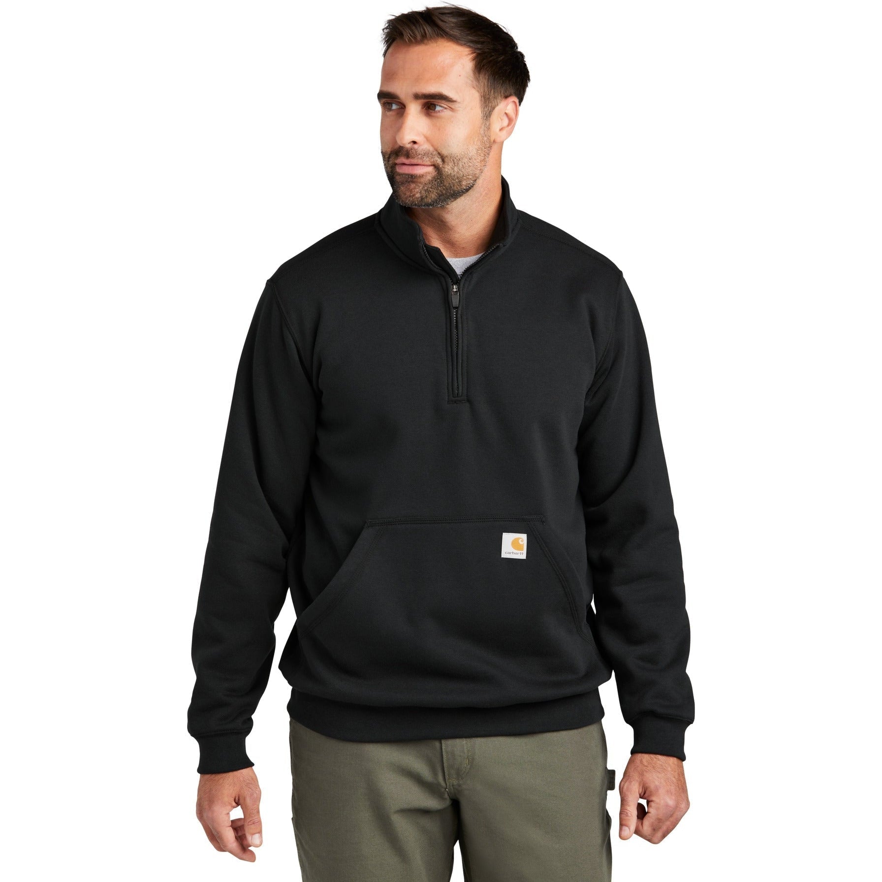 no-logo Carhartt Midweight 1/4-Zip Mock Neck Sweatshirt-Apparel-Carhartt-Thread Logic