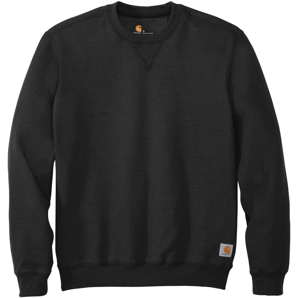no-logo Carhartt Midweight Crewneck Sweatshirt-Crewnecks-Carhartt-Black-S-Thread Logic