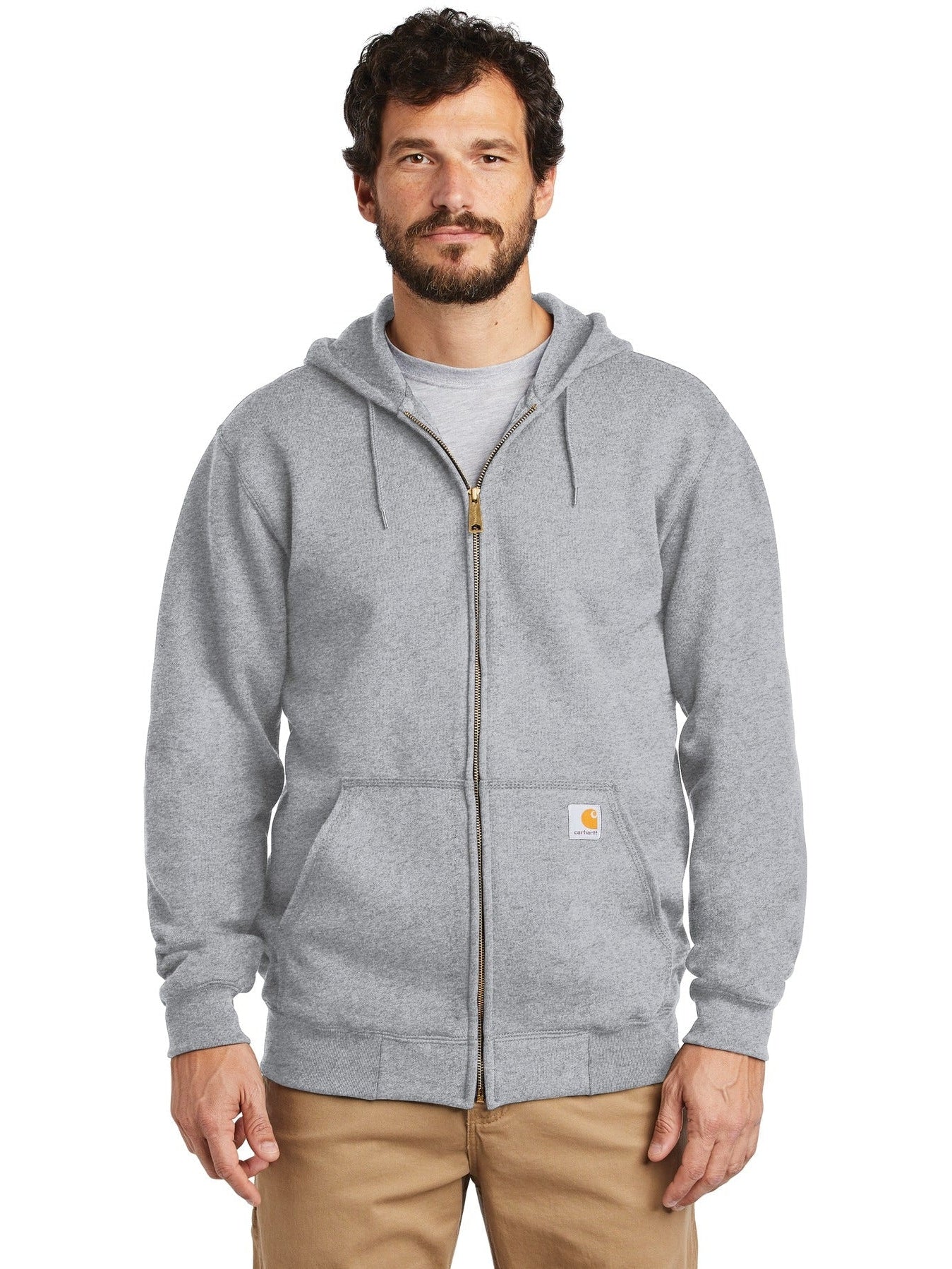 no-logo Carhartt Midweight Hooded Zip-Front Sweatshirt-Regular-Carhartt-Thread Logic