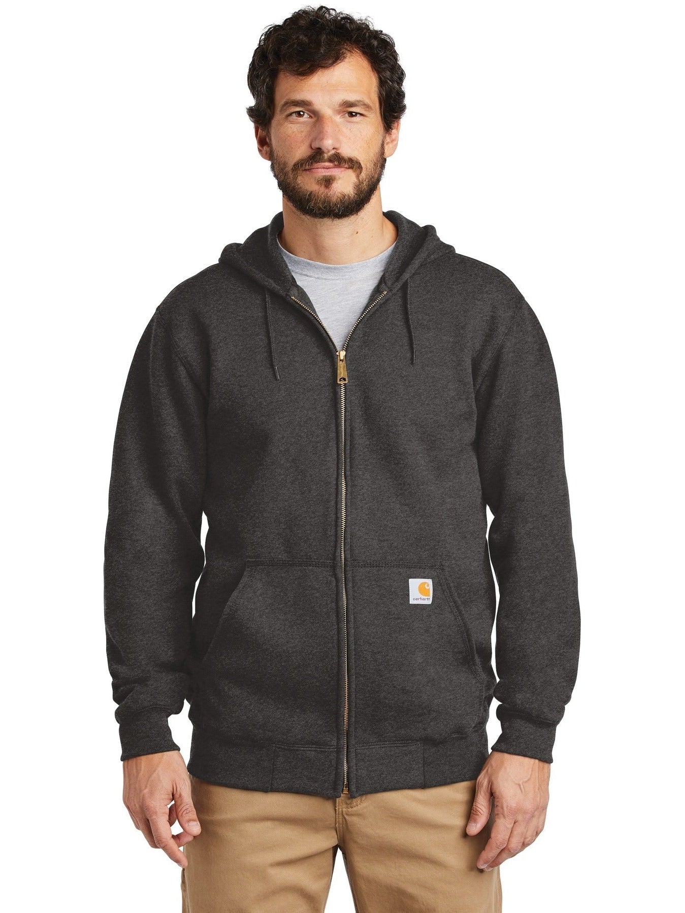 no-logo Carhartt Midweight Hooded Zip-Front Sweatshirt-Regular-Carhartt-Thread Logic