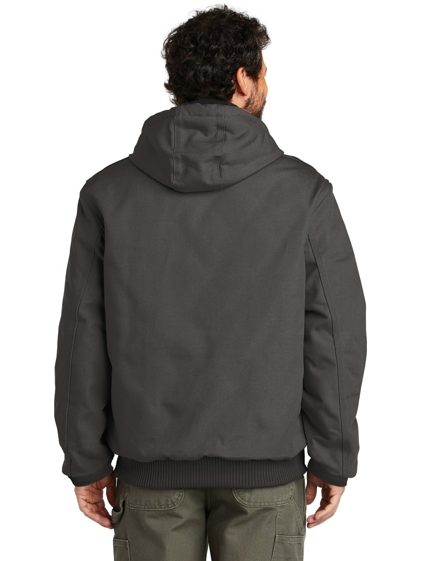 no-logo Carhartt Quilted-Flannel-Lined Duck Active Jacket-Regular-Carhartt-Thread Logic