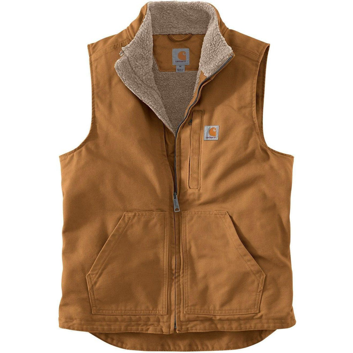 no-logo Carhartt Sherpa-Lined Mock Neck Vest