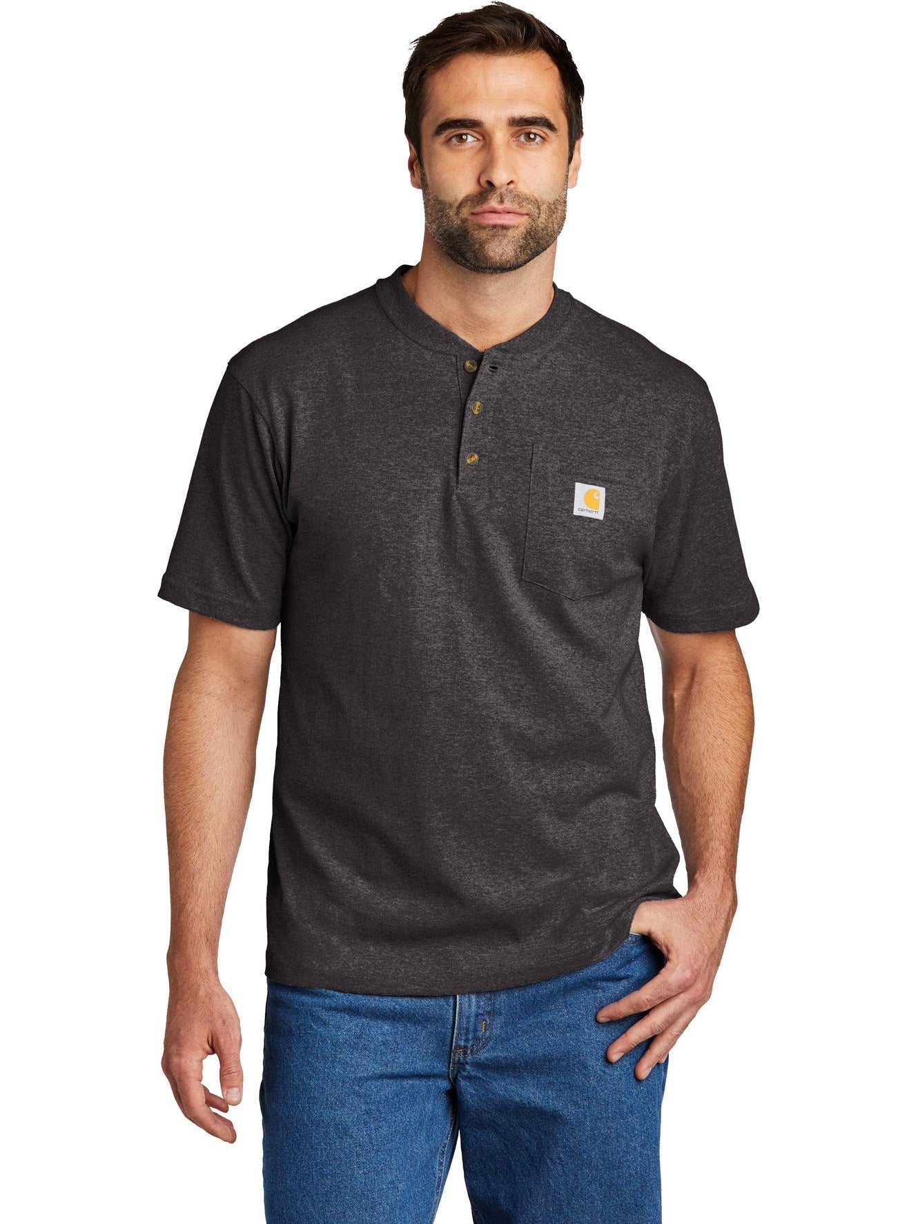 no-logo Carhartt Short Sleeve Henley T-Shirt-Regular-Carhartt-Thread Logic