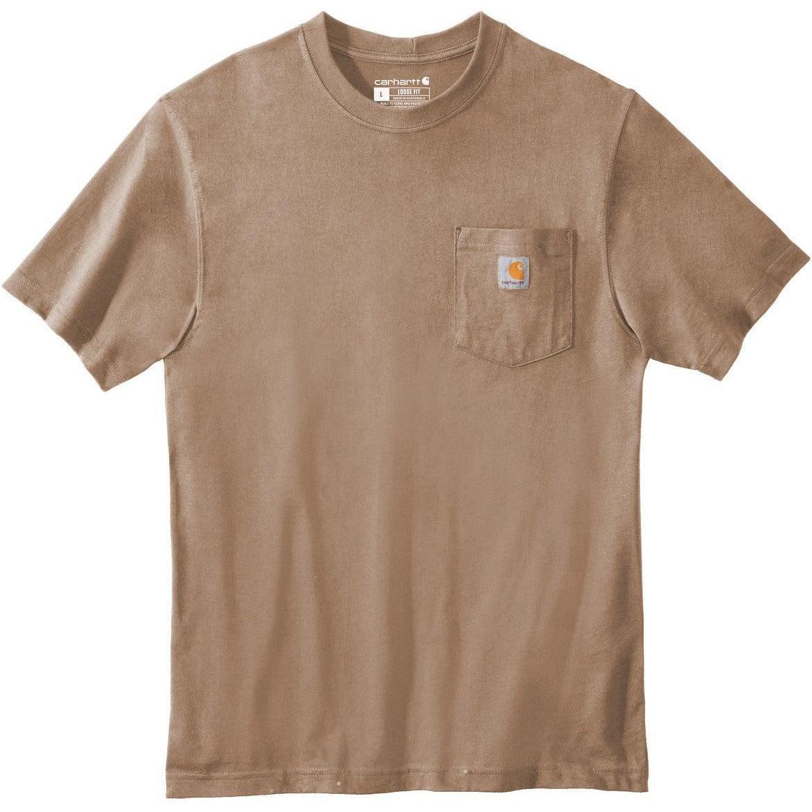 no-logo Carhartt Tall Workwear Pocket Short Sleeve T-Shirt-Regular-Carhartt-Desert-LT-Thread Logic