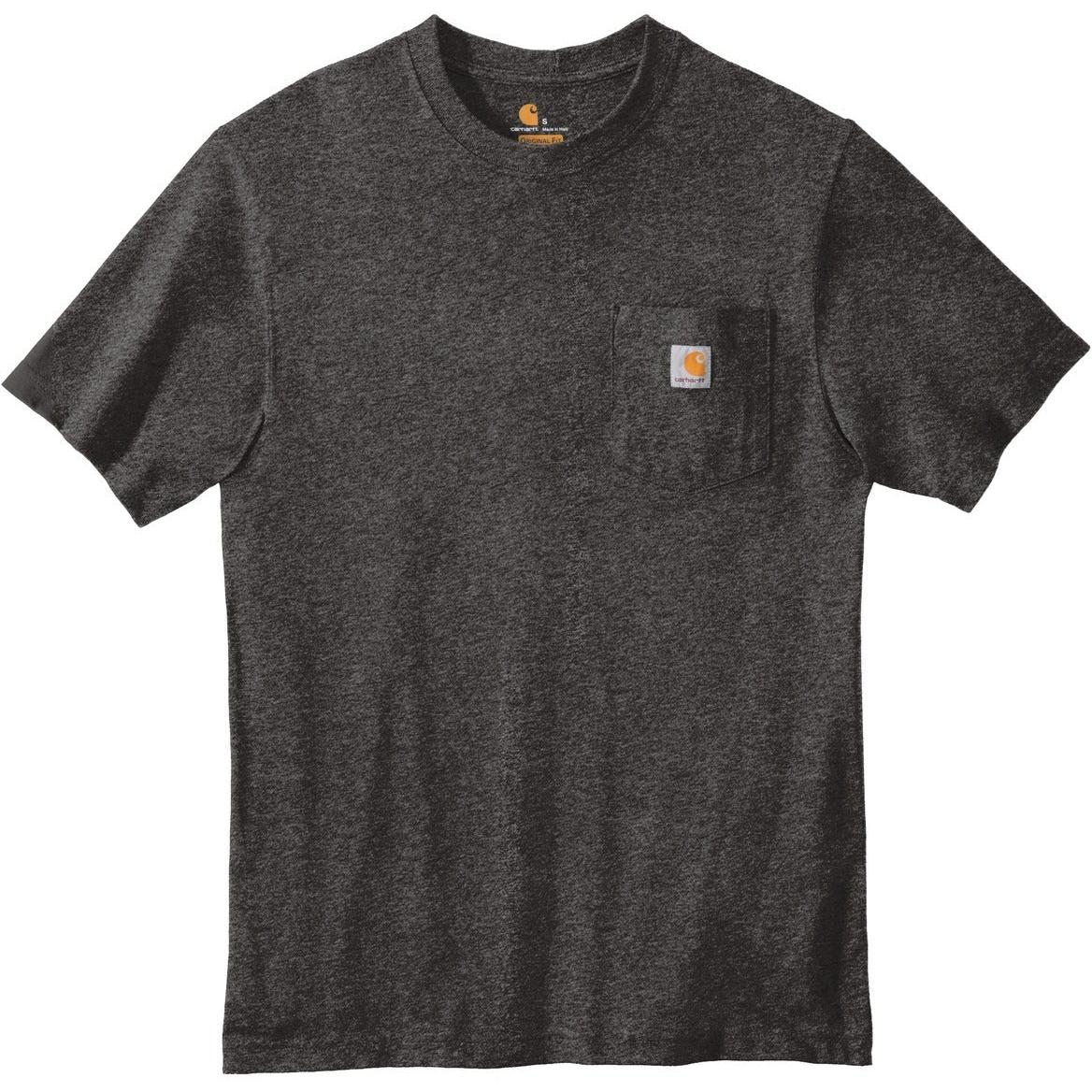 no-logo Carhartt Workwear Pocket Short Sleeve T-Shirt-Polos-Carhartt-Carbon Heather-S-Thread Logic