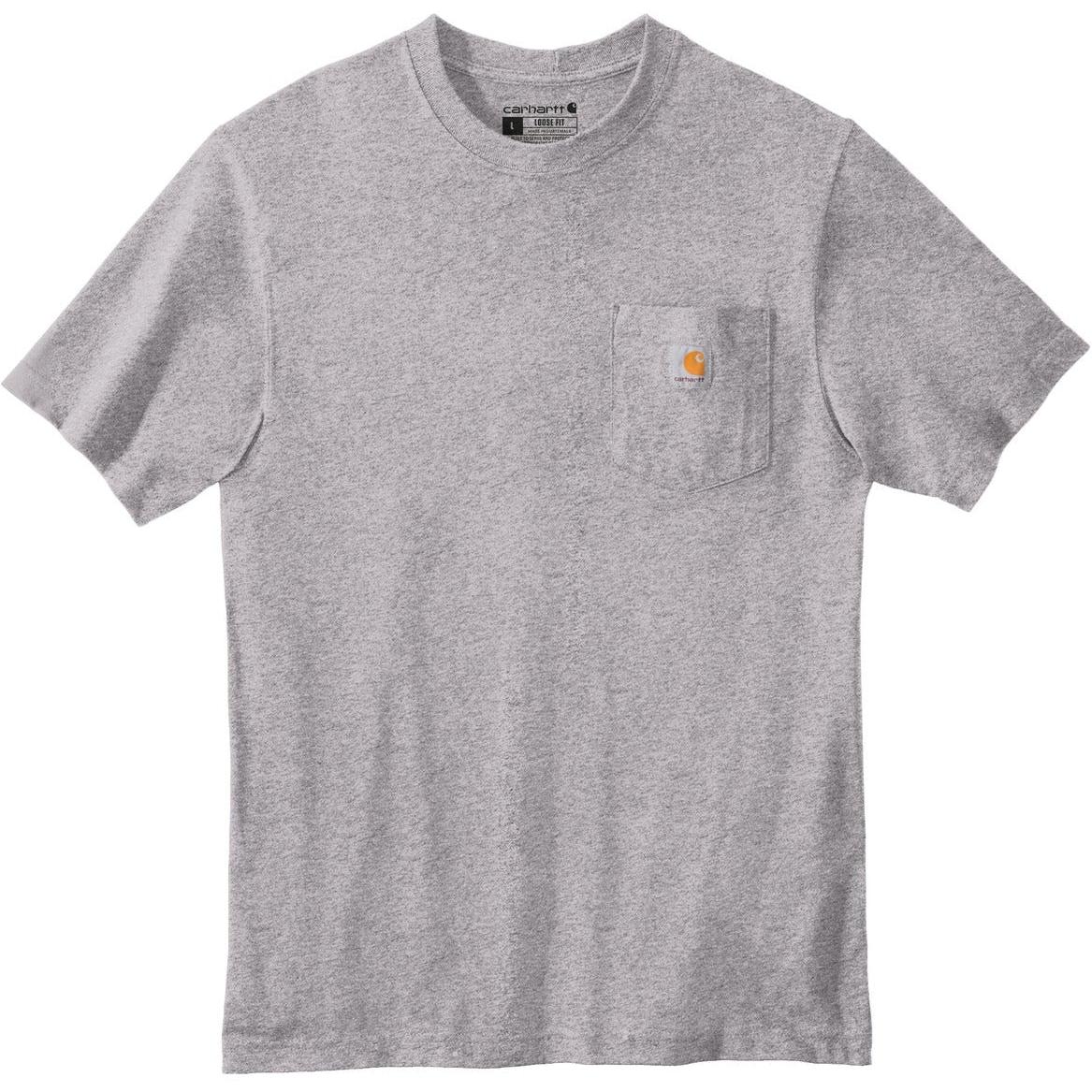 no-logo Carhartt Workwear Pocket Short Sleeve T-Shirt-Polos-Carhartt-Heather Grey-S-Thread Logic