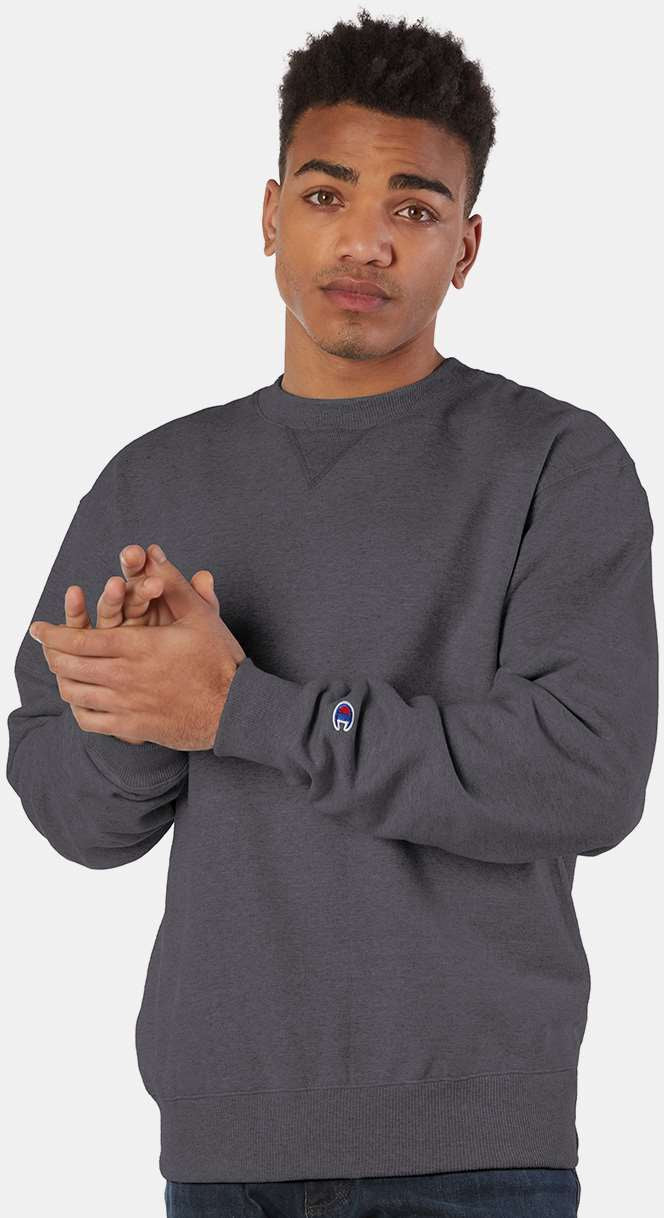 no-logo Champion Cotton Max Crewneck Sweatshirt-Men's Layering-Champion-Thread Logic