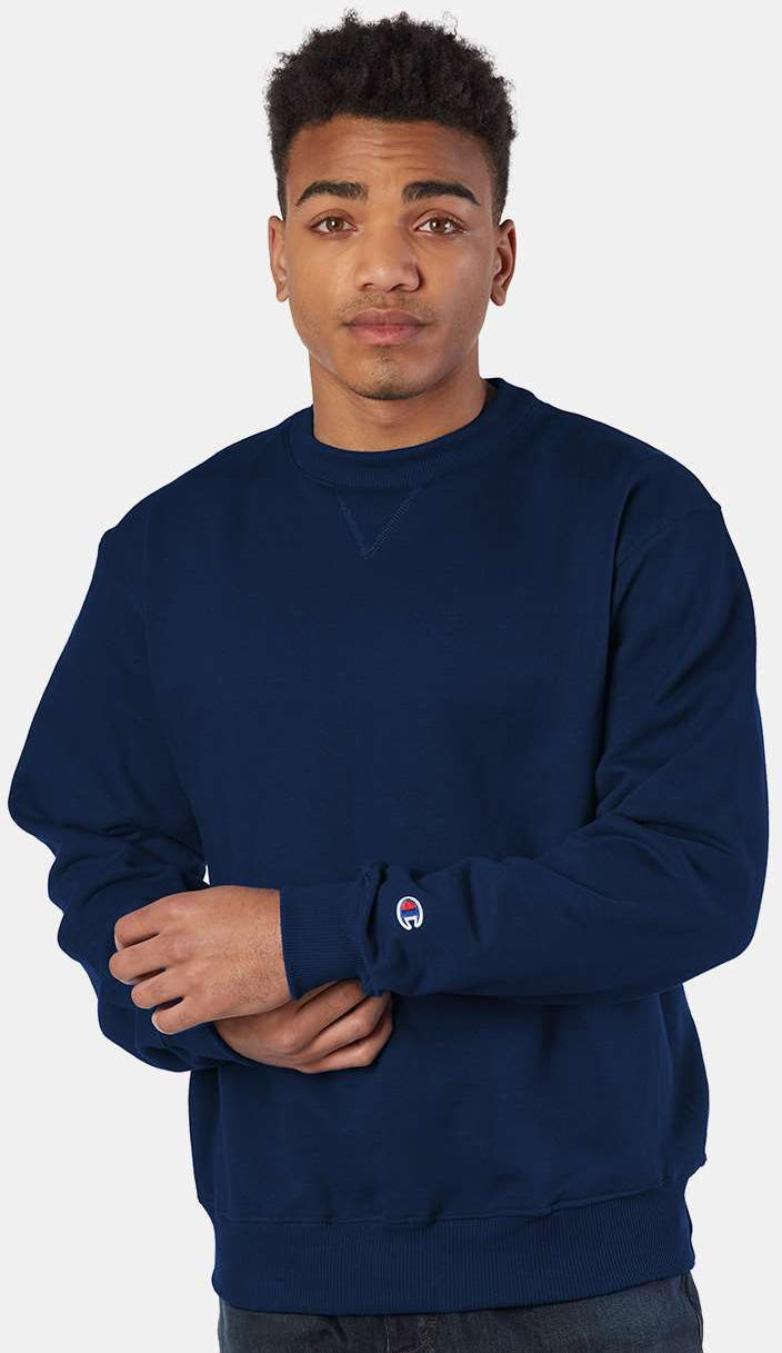 no-logo Champion Cotton Max Crewneck Sweatshirt-Men's Layering-Champion-Thread Logic