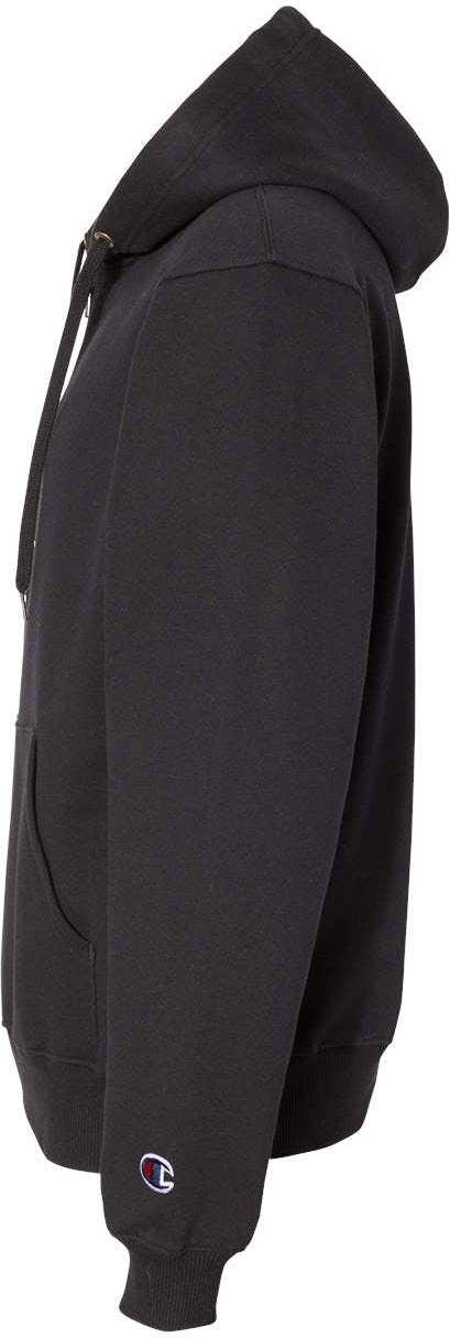 no-logo Champion Cotton Max Hooded Quarter-Zip Sweatshirt-Men's Layering-Champion-Thread Logic