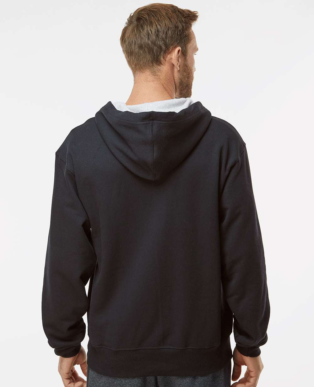 no-logo Champion Cotton Max Hooded Quarter-Zip Sweatshirt-Men's Layering-Champion-Thread Logic
