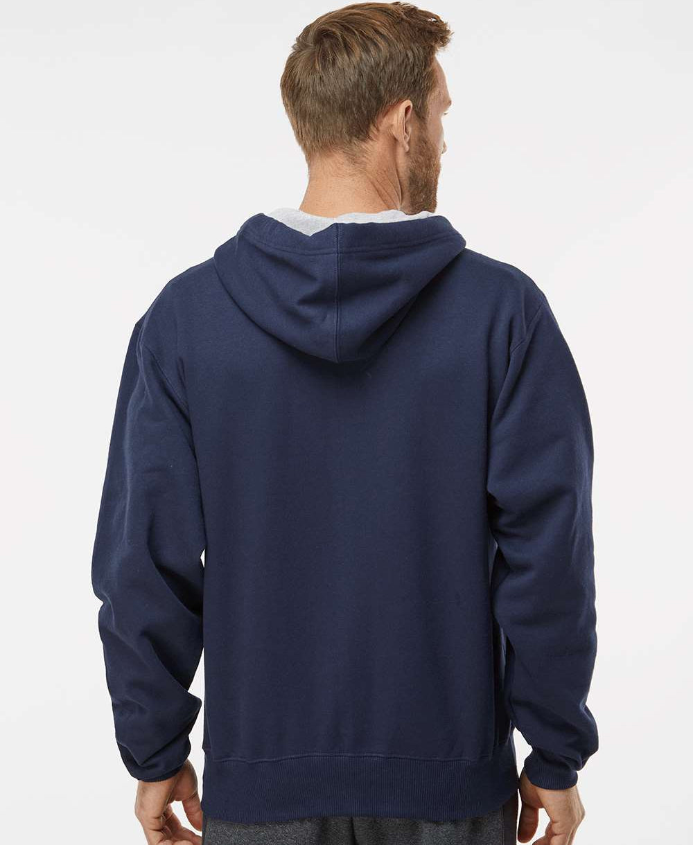 no-logo Champion Cotton Max Hooded Quarter-Zip Sweatshirt-Men's Layering-Champion-Thread Logic