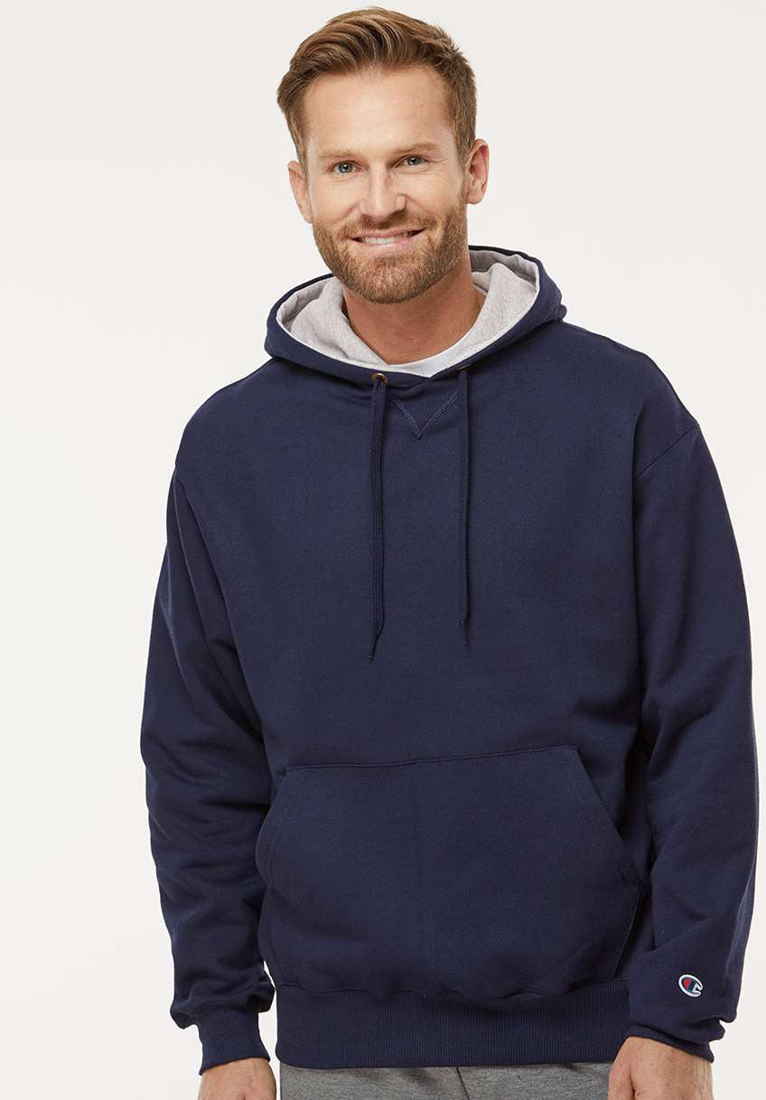 no-logo Champion Cotton Max Hooded Sweatshirt-Men's Layering-Champion-Thread Logic