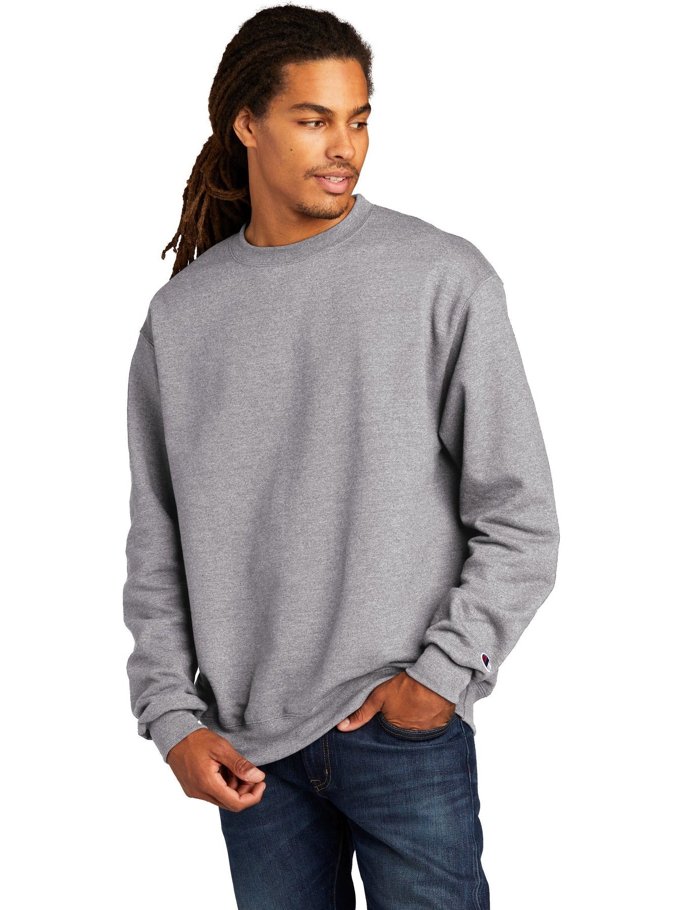 no-logo Champion Double Dry Eco Crew Neck Fleece-Regular-Champion-Thread Logic