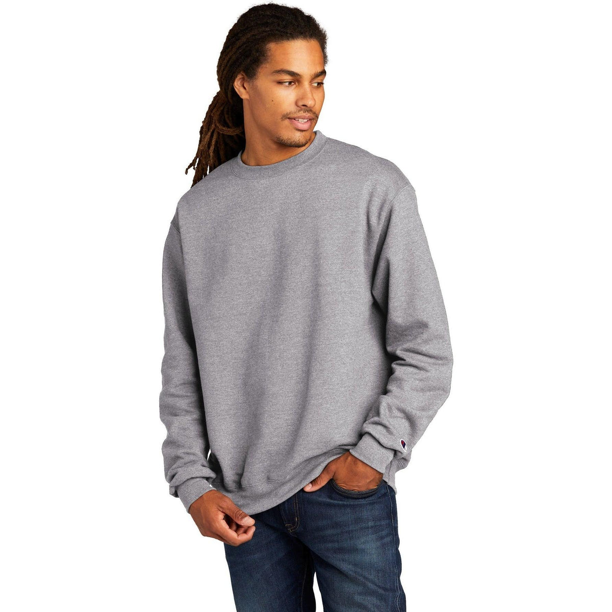 no-logo Champion Double Dry Eco Crew Neck Fleece-Crewnecks-Champion-Thread Logic