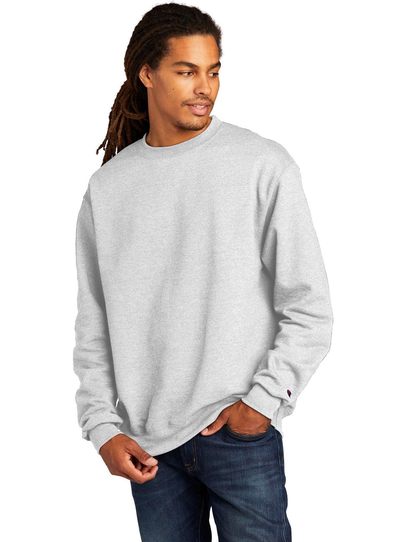 no-logo Champion Double Dry Eco Crew Neck Fleece-Regular-Champion-Thread Logic