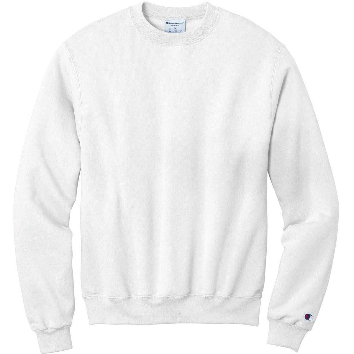 no-logo Champion Double Dry Eco Crew Neck Fleece-Crewnecks-Champion-White-S-Thread Logic