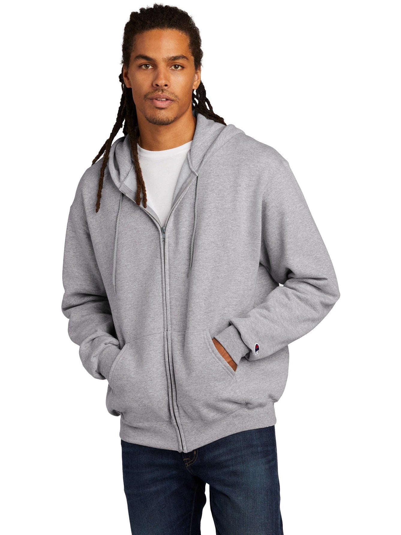 no-logo Champion Full Zip Sweatshirt-Regular-Champion-Thread Logic