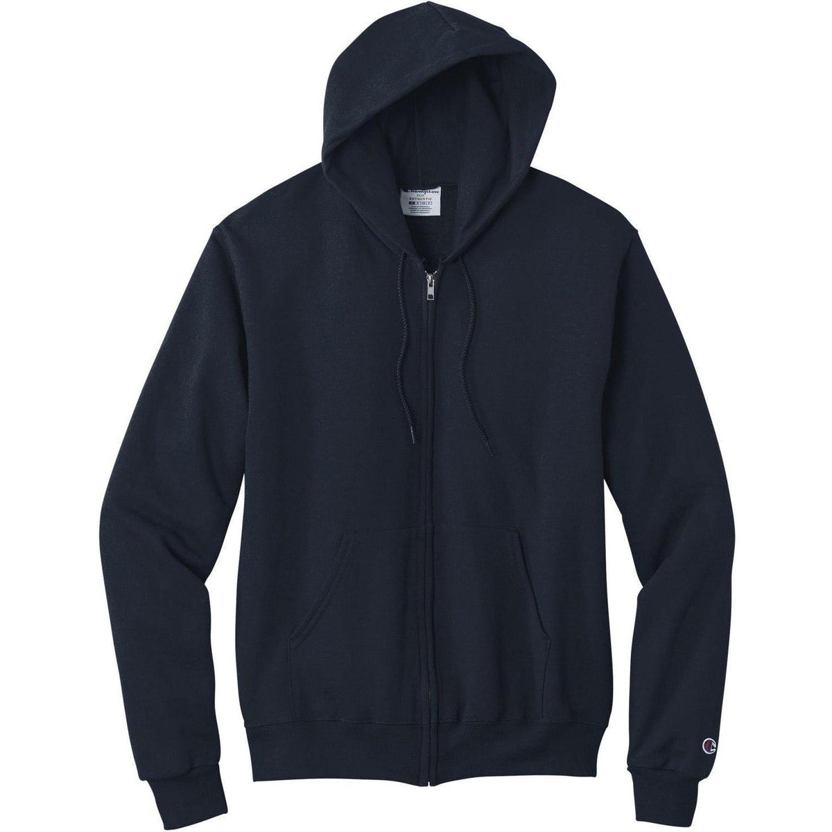 no-logo Champion Full Zip Sweatshirt-Full Zips-Champion-Navy-S-Thread Logic