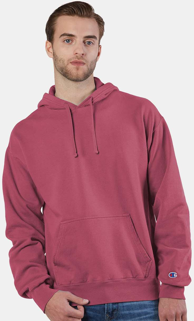 no-logo Champion Garment Dyed Hooded Sweatshirt-Fleece-Champion-Thread Logic