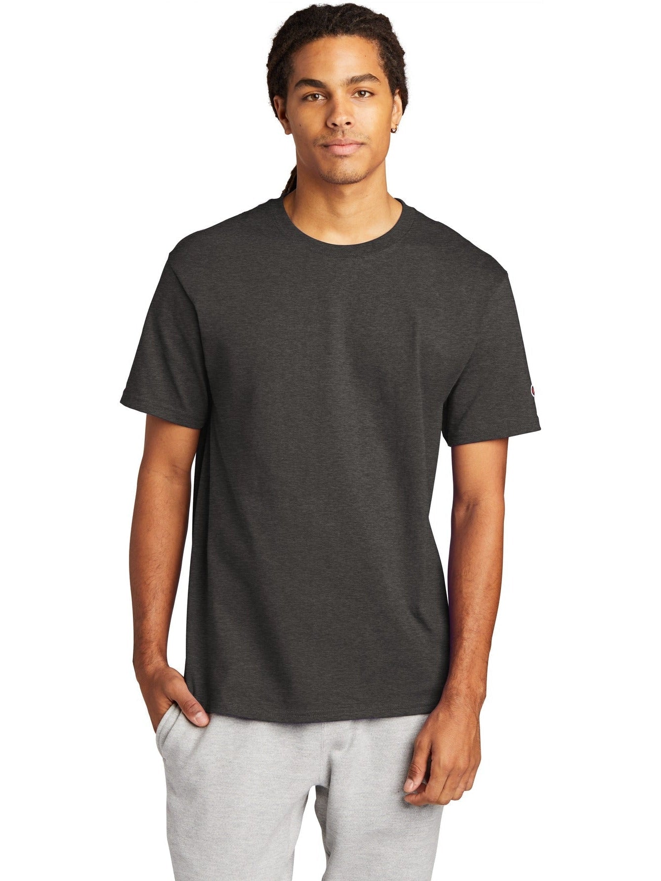 no-logo Champion Heritage 6-Oz. Jersey Tee-Regular-Champion-Thread Logic