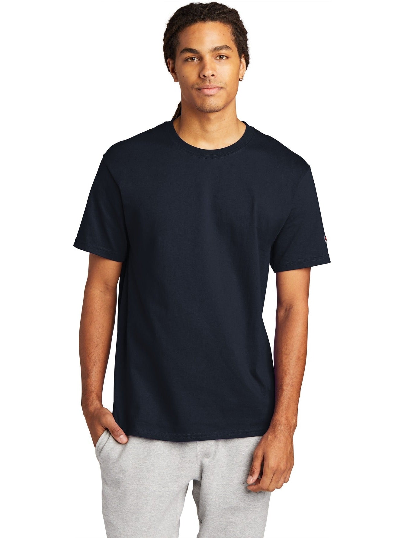 no-logo Champion Heritage 6-Oz. Jersey Tee-Regular-Champion-Thread Logic