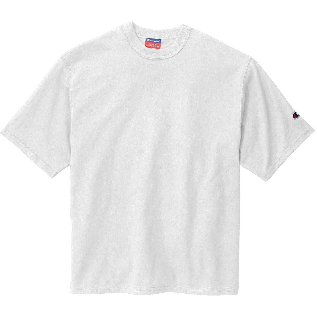 no-logo Champion Heritage 7-Oz. Jersey Tee-Polos-Champion-White-S-Thread Logic