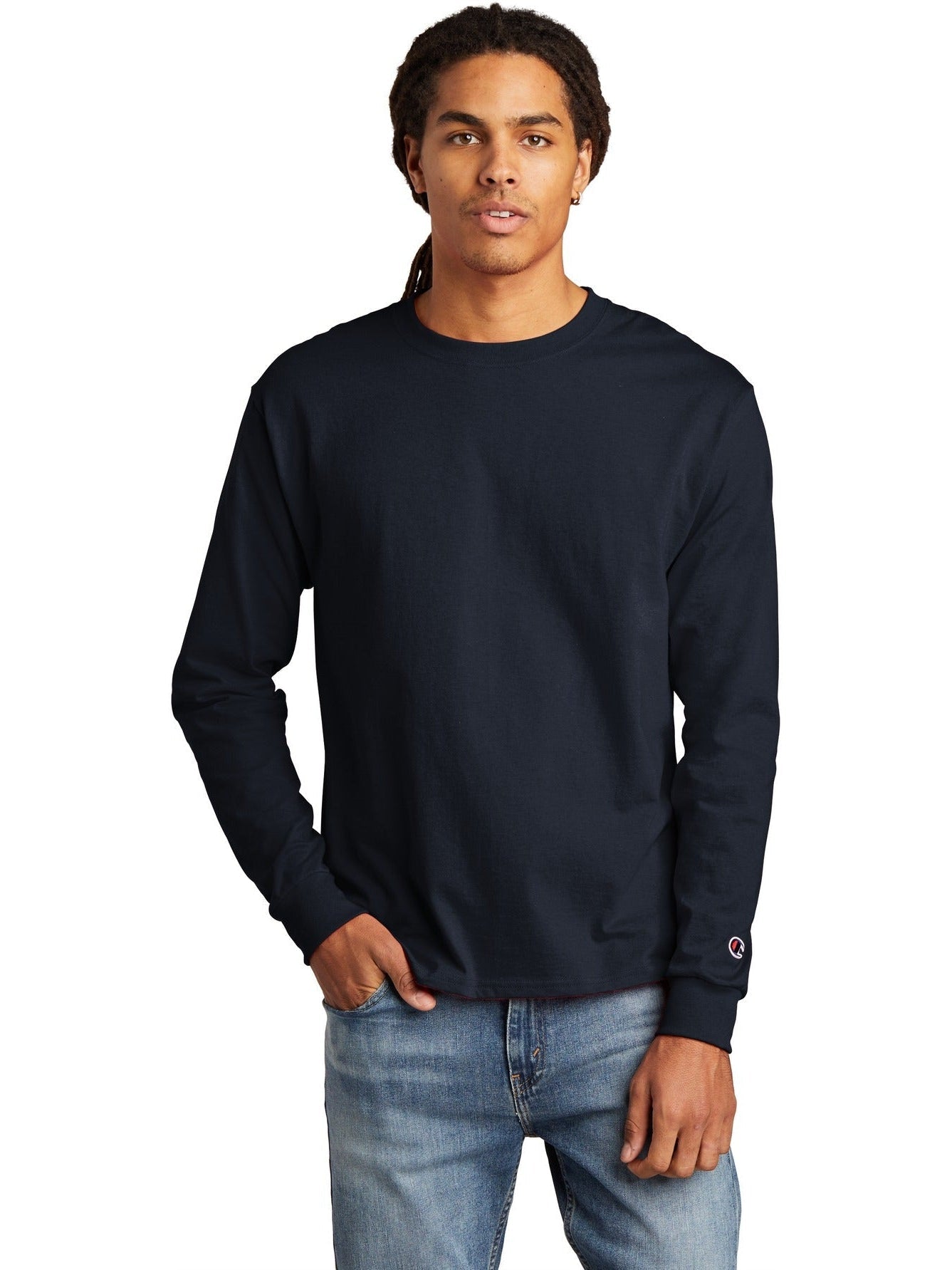 no-logo Champion Heritage Jersey Long Sleeve Tee-Regular-Champion-Thread Logic