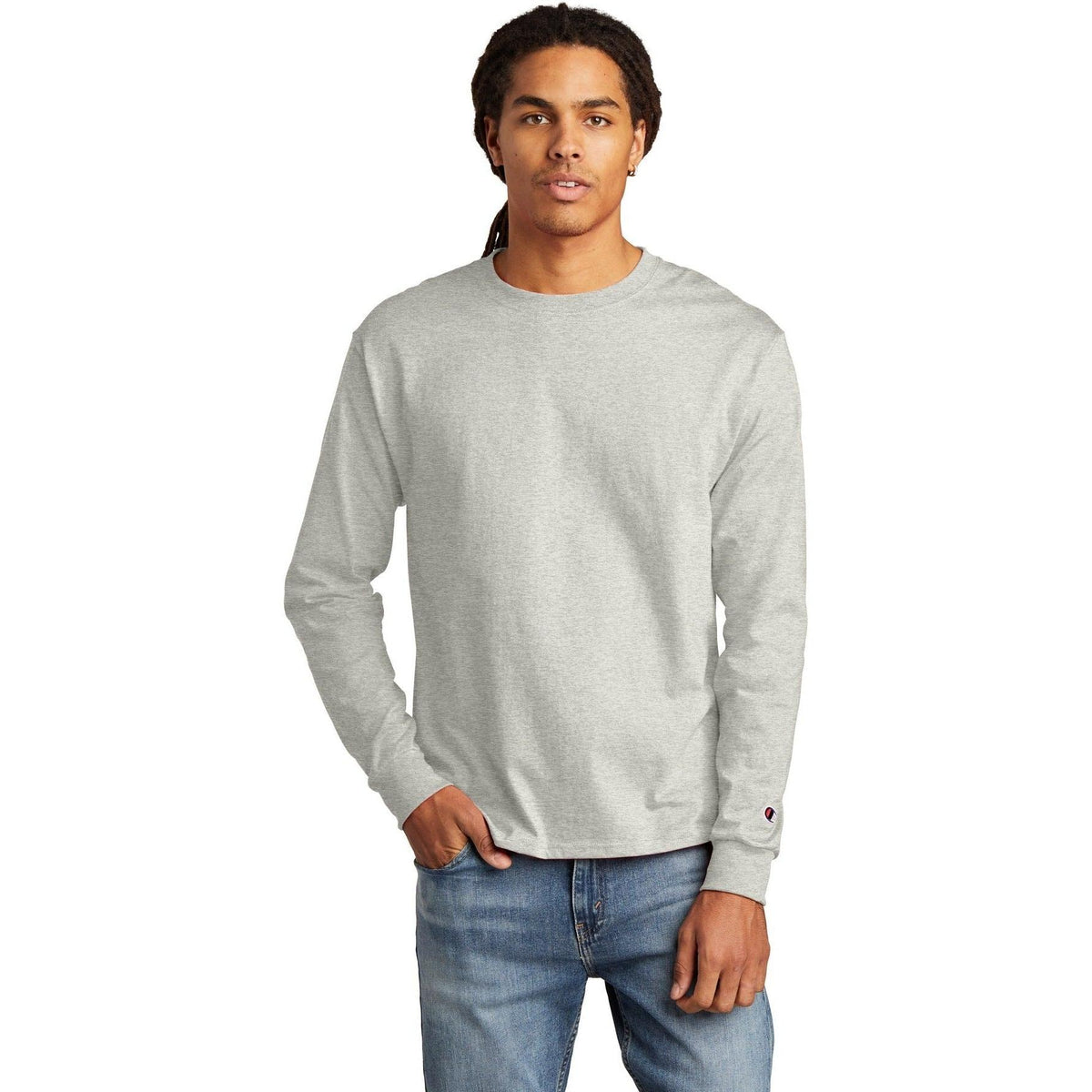 no-logo Champion Heritage Jersey Long Sleeve Tee-Regular-Champion-Thread Logic