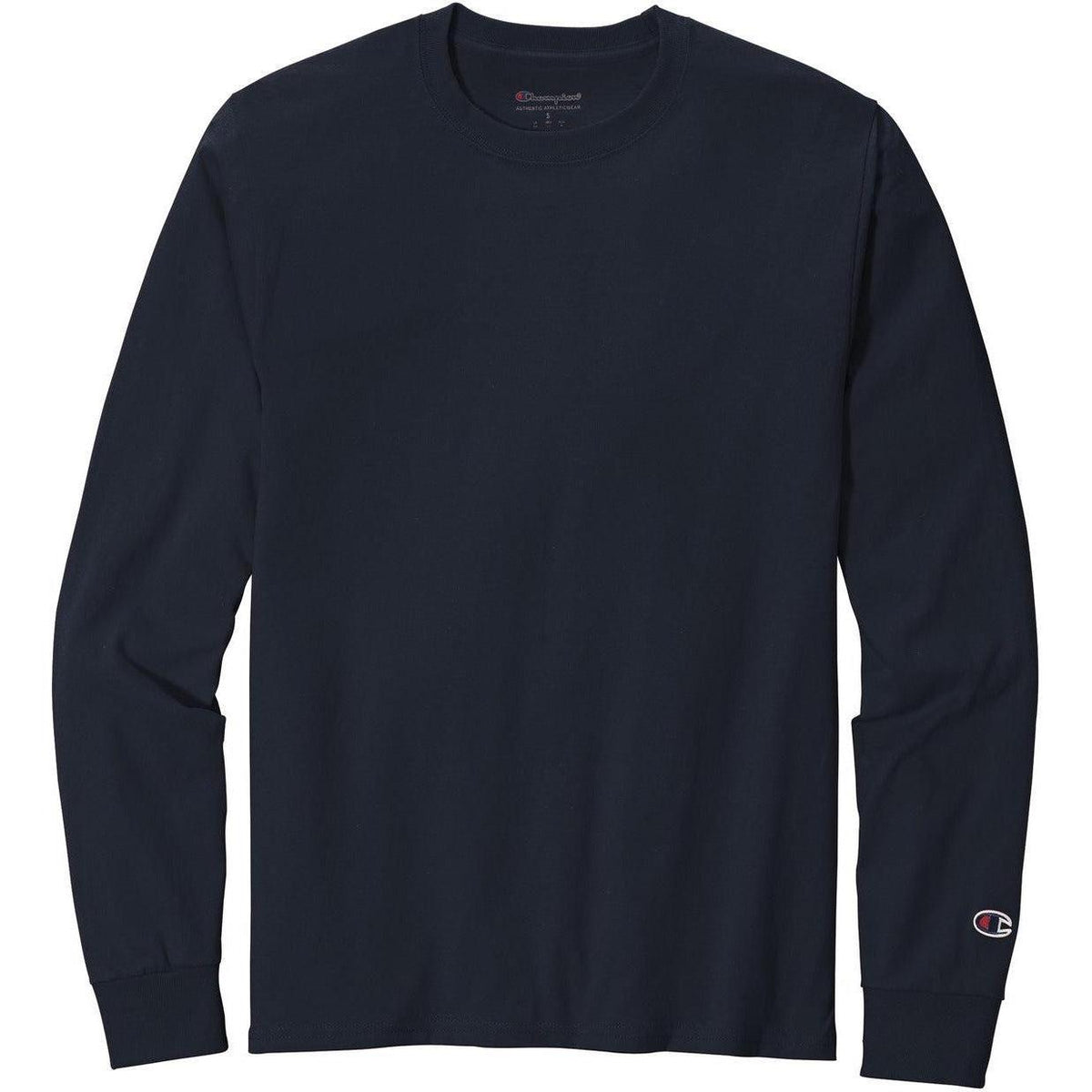 no-logo Champion Heritage Jersey Long Sleeve Tee-Regular-Champion-Navy-S-Thread Logic