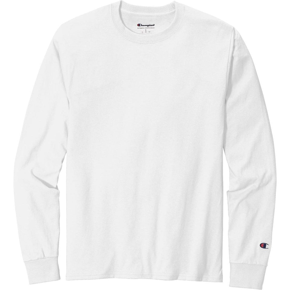no-logo Champion Heritage Jersey Long Sleeve Tee-Regular-Champion-White-S-Thread Logic