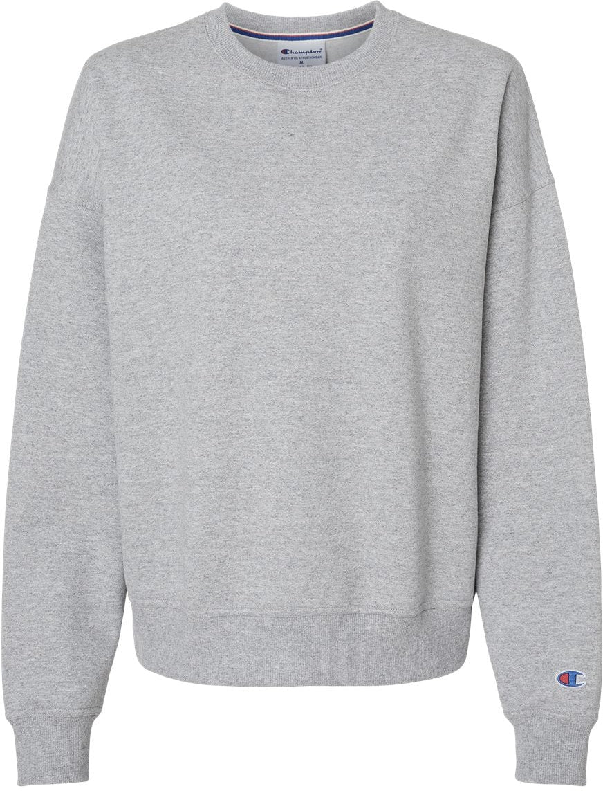 Champion Ladies Powerblend Crewneck Sweatshirt-Apparel-Champion-Light Steel-S-Thread Logic