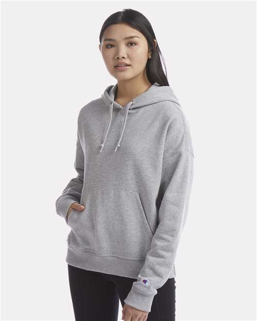 no-logo Champion Ladies Powerblend Hooded Sweatshirt-Apparel-Champion-Thread Logic
