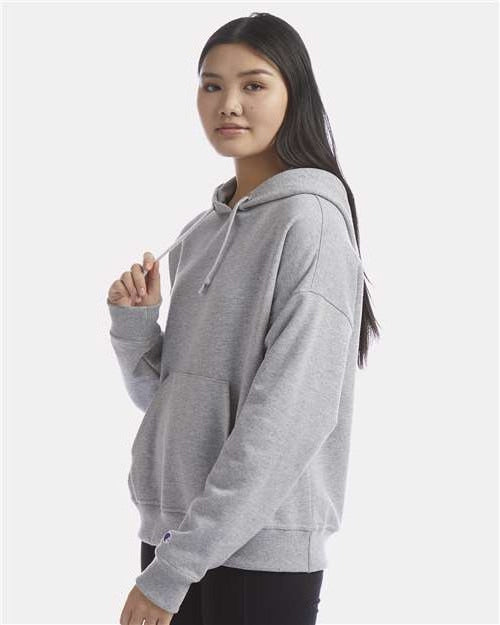 no-logo Champion Ladies Powerblend Hooded Sweatshirt-Apparel-Champion-Thread Logic