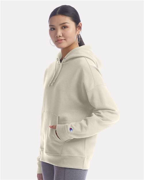 no-logo Champion Ladies Powerblend Hooded Sweatshirt-Apparel-Champion-Thread Logic
