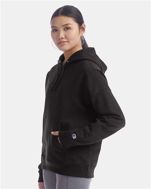 no-logo Champion Ladies Powerblend Hooded Sweatshirt-Apparel-Champion-Thread Logic