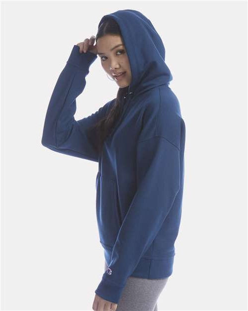 no-logo Champion Ladies Powerblend Hooded Sweatshirt-Apparel-Champion-Thread Logic