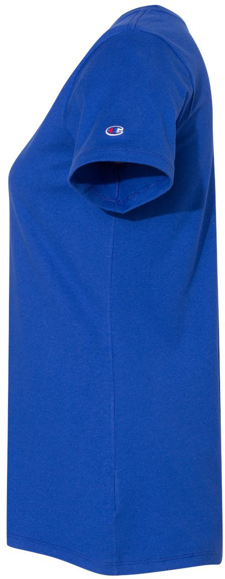 no-logo Champion Ladies Premium Fashion Classics Short Sleeve T-Shirt-T-Shirts-Champion-Thread Logic