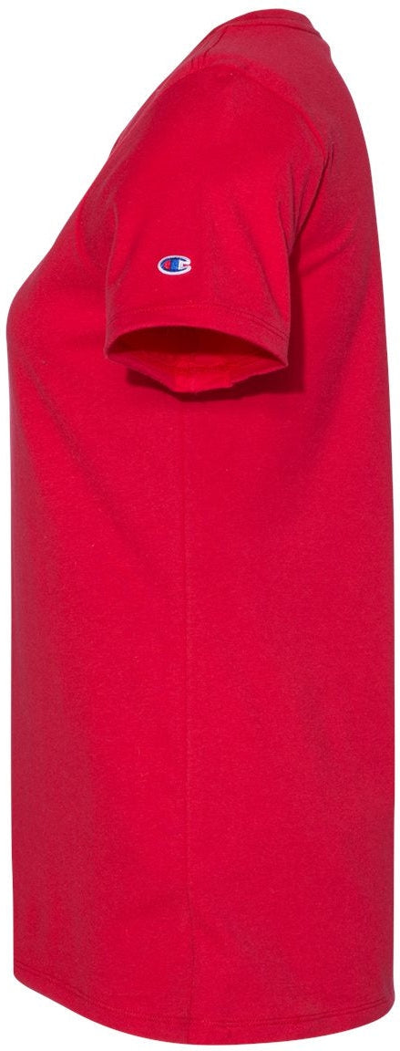 no-logo Champion Ladies Premium Fashion Classics Short Sleeve T-Shirt-T-Shirts-Champion-Thread Logic