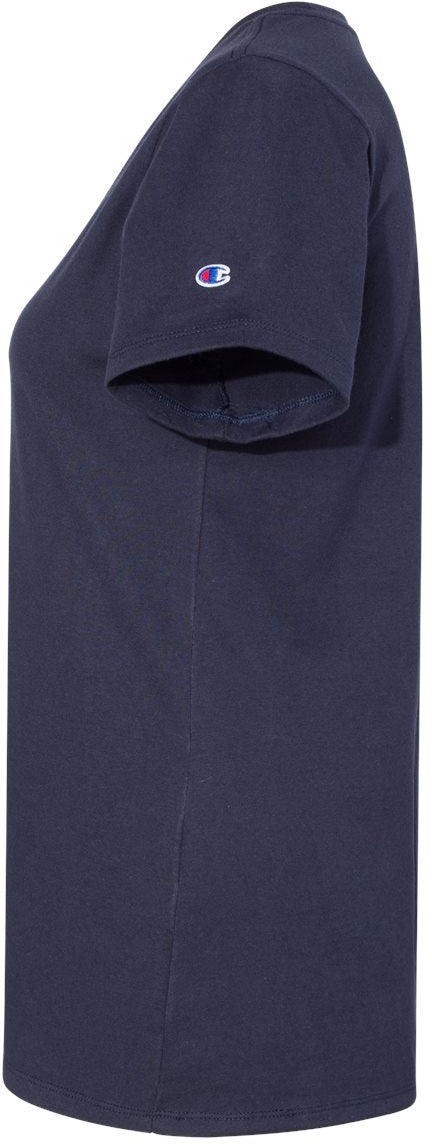 no-logo Champion Ladies Premium Fashion Classics Short Sleeve T-Shirt-T-Shirts-Champion-Thread Logic