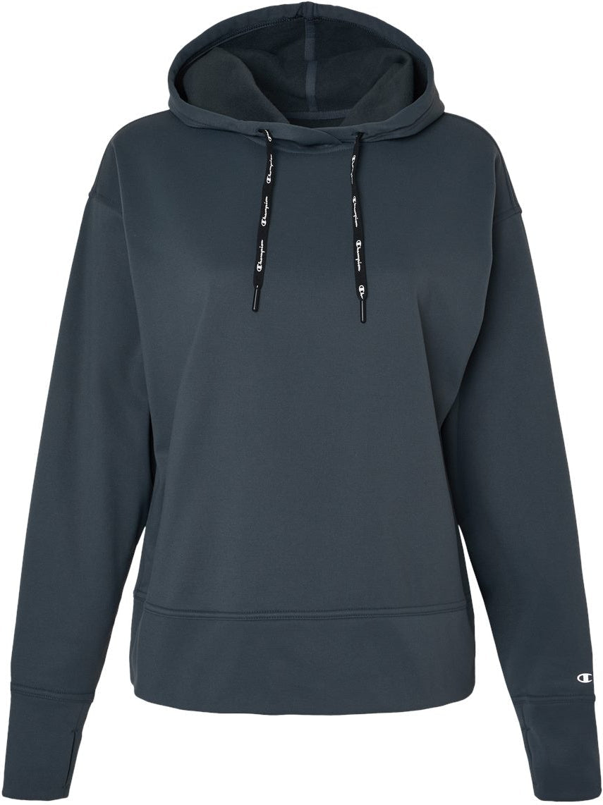 Champion Ladies Sport Hooded Sweatshirt-Apparel-Champion-Stealth-S-Thread Logic