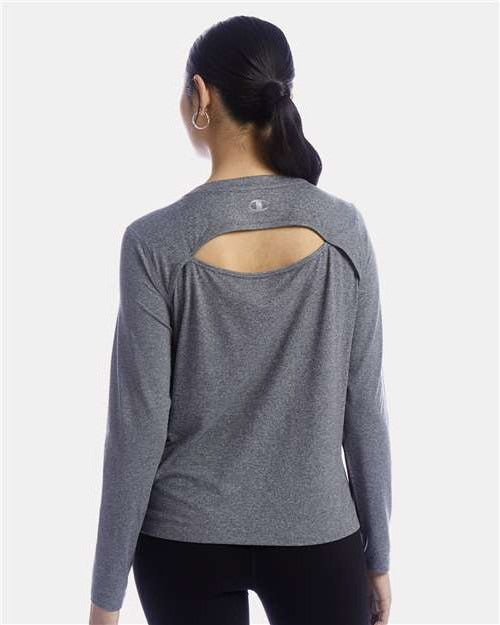 no-logo Champion Ladies Sport Soft Touch Long Sleeve T-Shirt-Apparel-Champion-Thread Logic