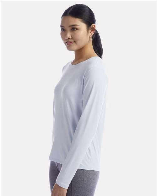 no-logo Champion Ladies Sport Soft Touch Long Sleeve T-Shirt-Apparel-Champion-Thread Logic