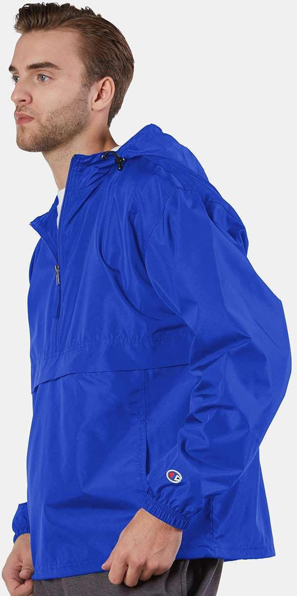 no-logo Champion Packable Quarter-Zip Jacket-Men's Jackets-Champion-Thread Logic