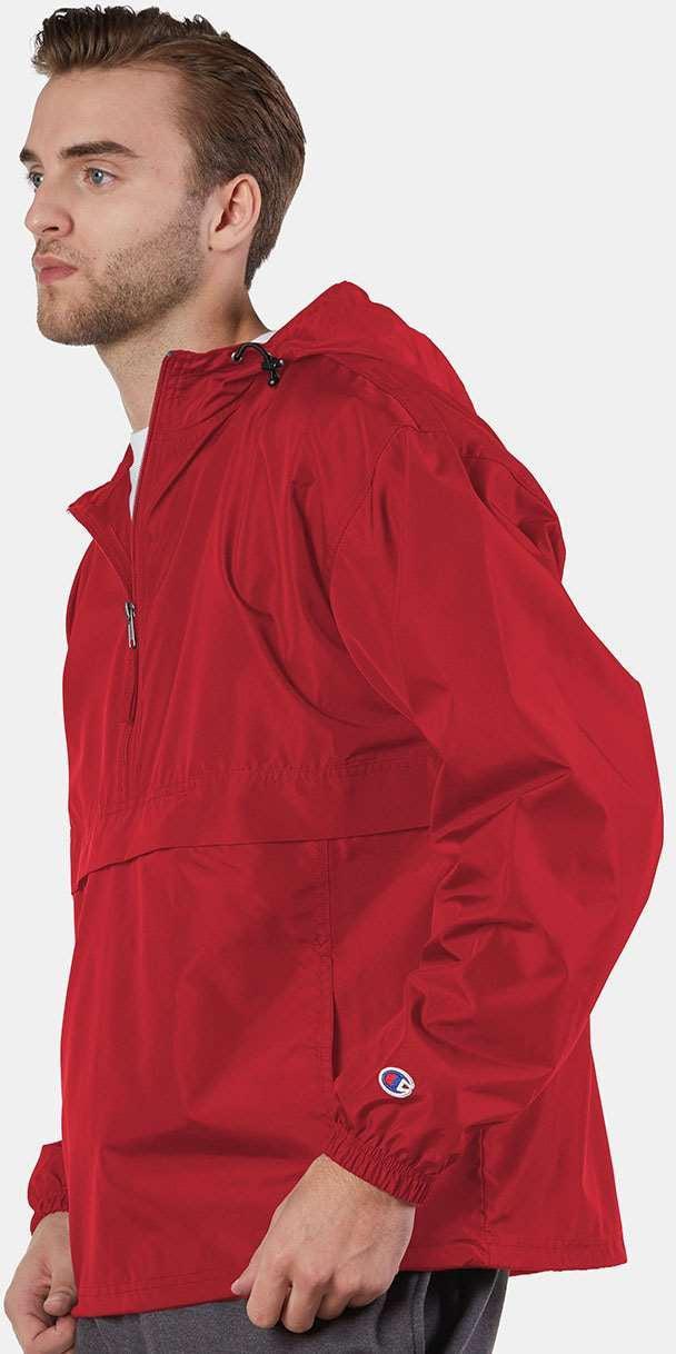 no-logo Champion Packable Quarter-Zip Jacket-Men's Jackets-Champion-Thread Logic