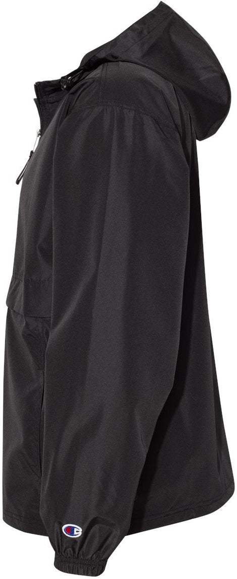 no-logo Champion Packable Quarter-Zip Jacket-Men's Jackets-Champion-Thread Logic