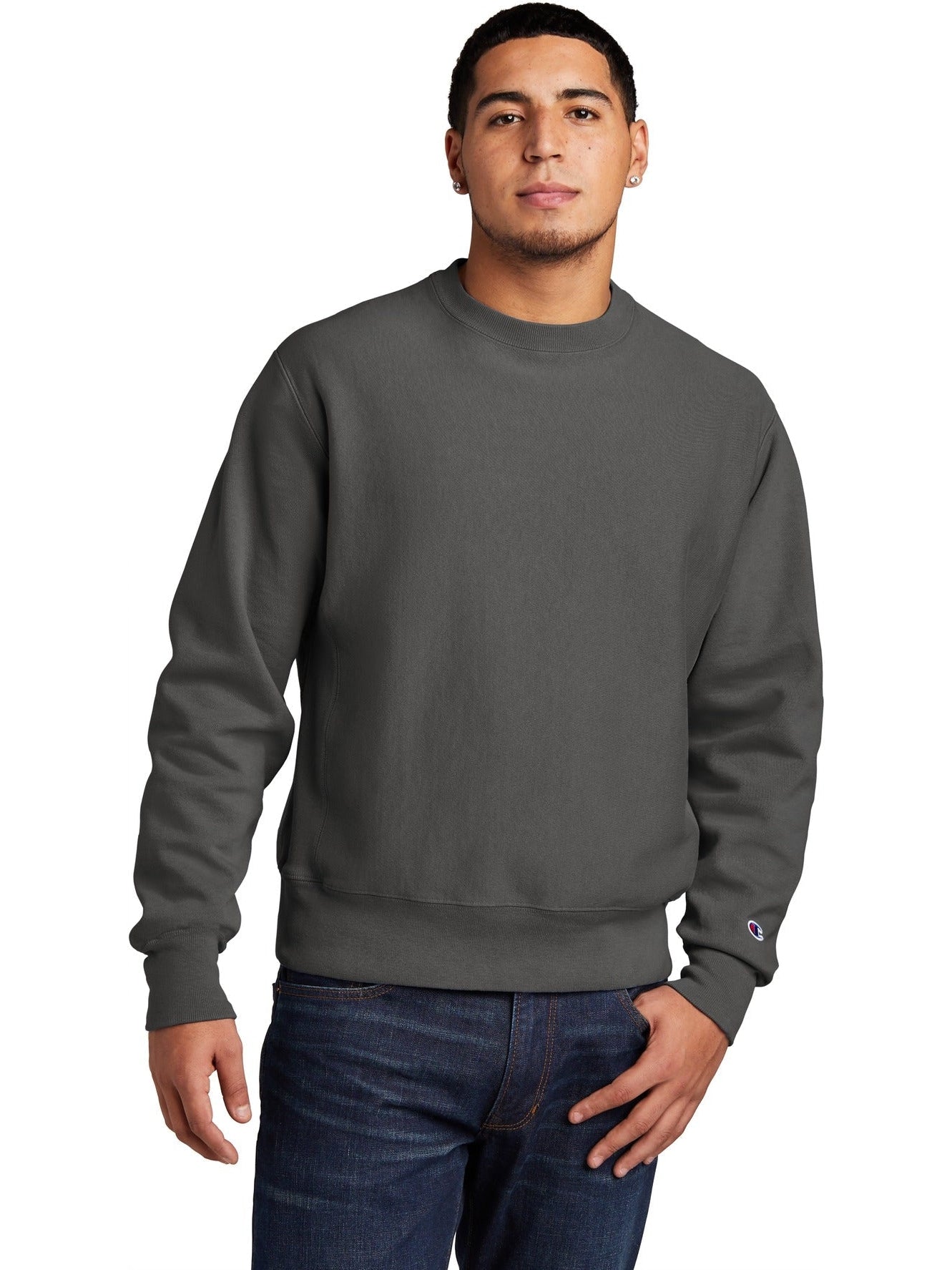 no-logo Champion Reverse Weave Garment-Dyed Crewneck Sweatshirt-Regular-Champion-Thread Logic