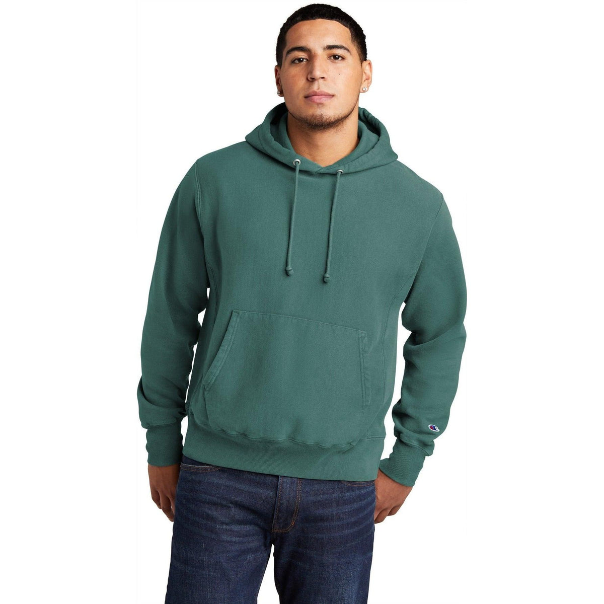 no-logo Champion Reverse Weave Garment-Dyed Hooded Sweatshirt-Regular-Champion-Thread Logic