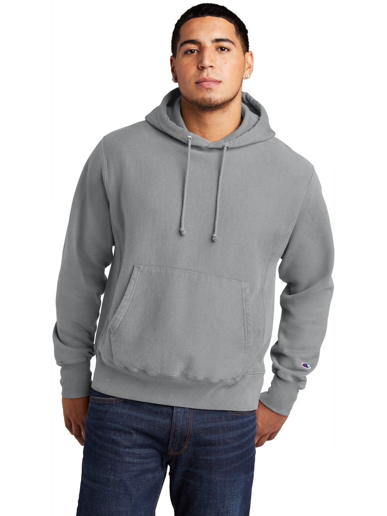 no-logo Champion Reverse Weave Garment-Dyed Hooded Sweatshirt-Regular-Champion-Thread Logic