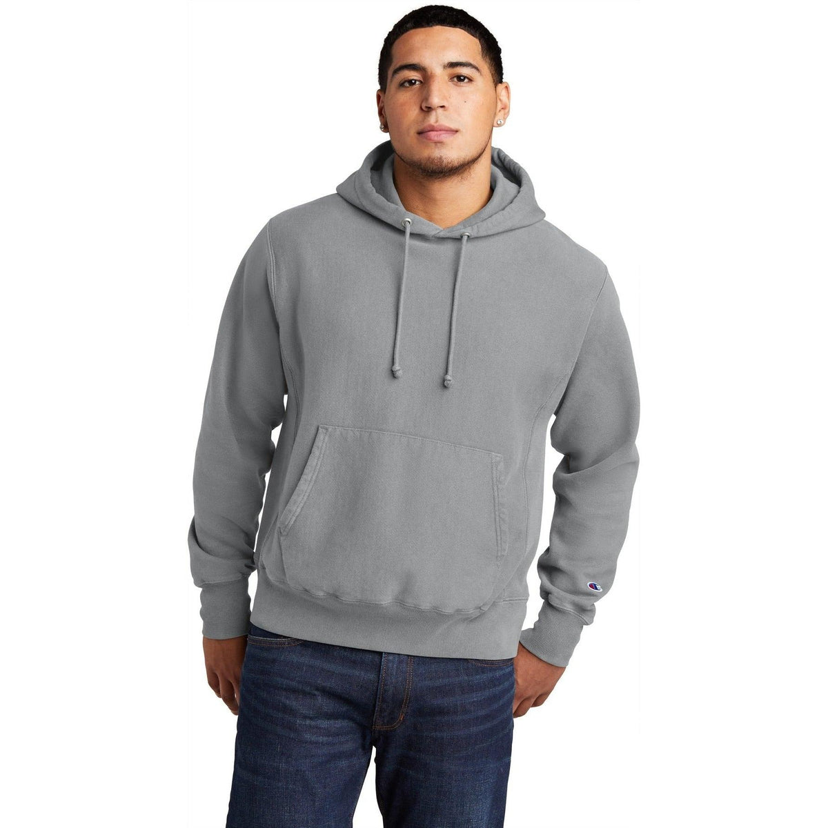 no-logo Champion Reverse Weave Garment-Dyed Hooded Sweatshirt-Regular-Champion-Thread Logic
