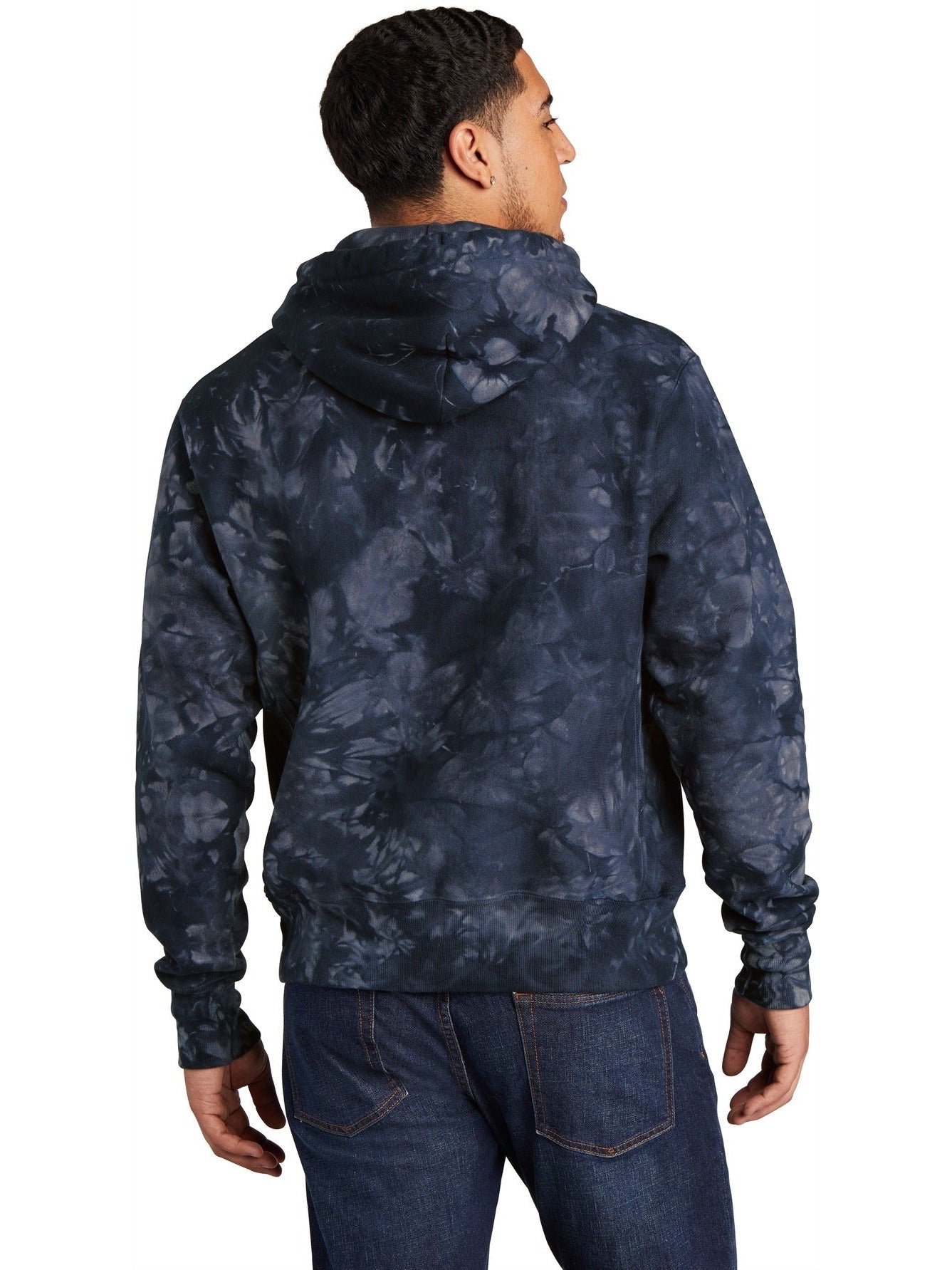 no-logo Champion Reverse Weave Scrunch-Dye Tie-Dye Hooded Sweatshirt-Regular-Champion-Thread Logic